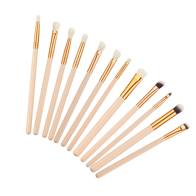 

Cosmetic Makeup Brushes Set Kwasten Foundation Eyeshadow Eyeliner Lip Oval Make Up Eye Brush Set mini 12 pcs maquiagem