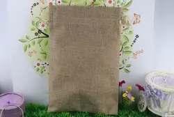 20*30 см 100 шт джутовые рождественские подарочные сумки хлопчатобумажная ткань, мешок со шнурком мешочки муслин сувенир для свадебной