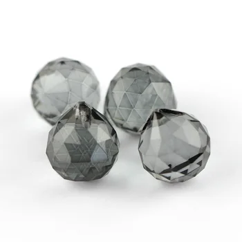 

30pcs Crystal Balls Lamp Prism Luminaria Balls 20mm Black Gray For Chandelier Lighting Decor Free Shipping