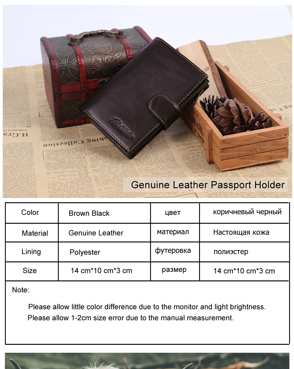 Betiteto carteira masculina de couro legítimo, bolsa