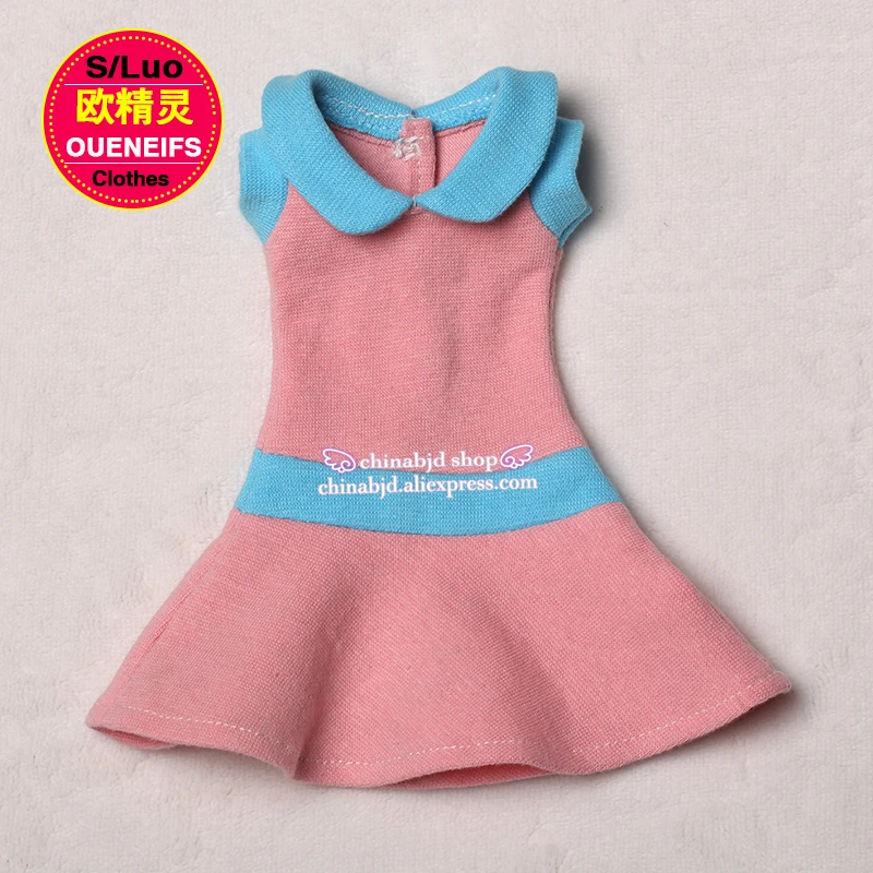 BJD одежда 1/4 высокоэластичная вязаная Розовая тонкая кукольная юбка женское элегантное платье для Minifee Body YF4-115 аксессуары для кукол