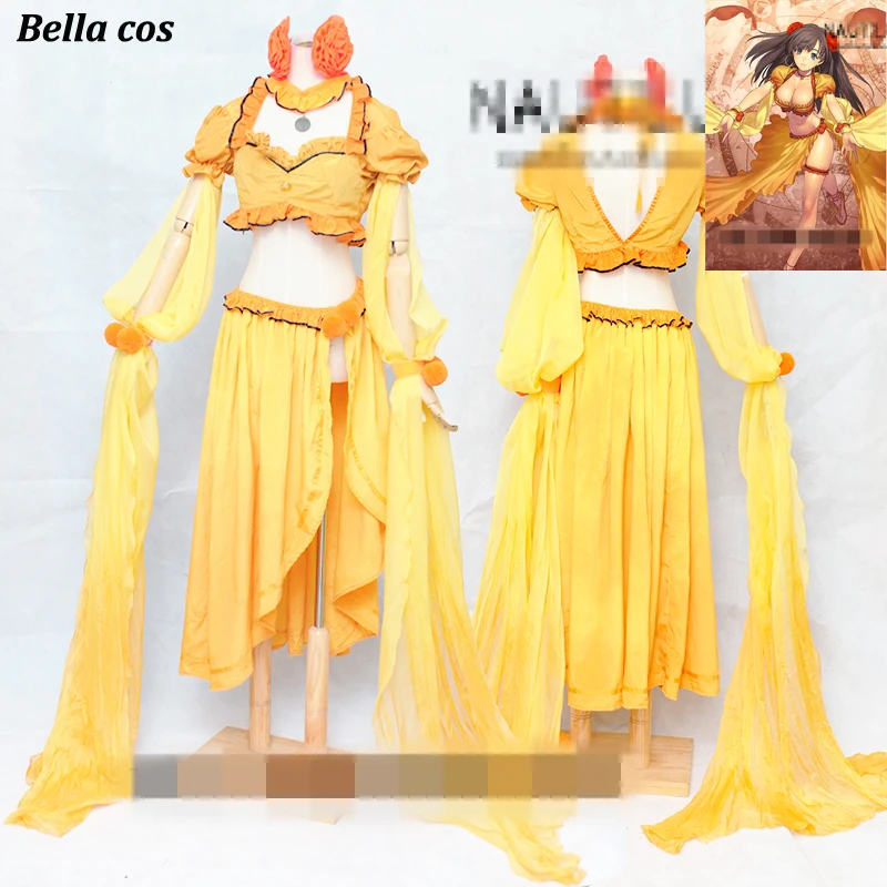 Индивидуальный размер Fate Grand Order Mata Hari карнавальный костюм оригинальное желтое