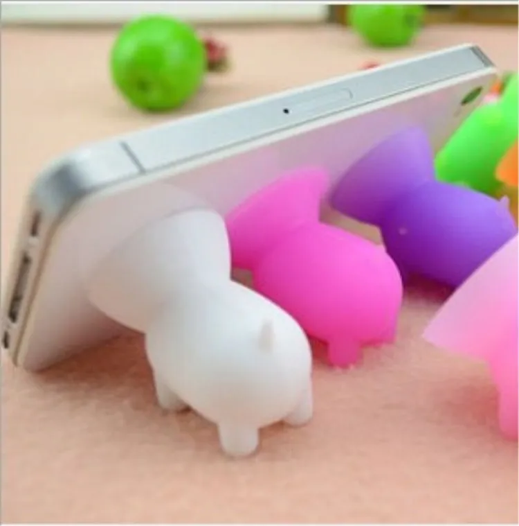 Милый мультфильм присоска мини свинья держатель мобильного телефона Подставка для Iphone Xiaomi Универсальный телефон крепление случайный цвет VS попсокет для телефона попсокеты на телефон