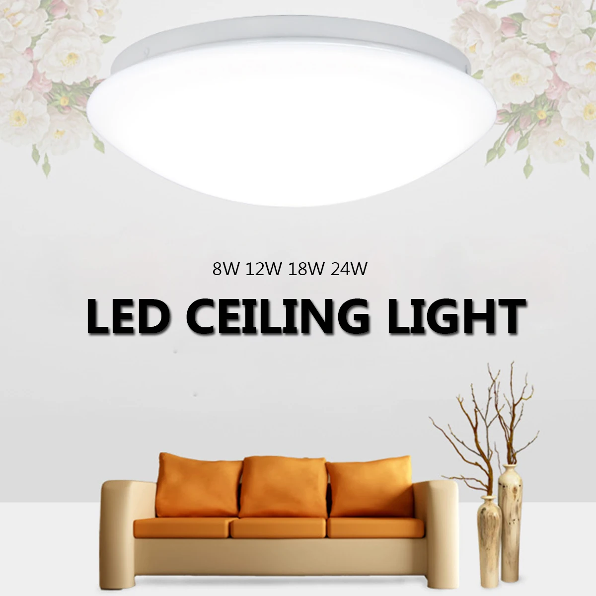

8/12/18/24W Modern Round LED Ceiling Lights Luminaria Ceiling Lamp for Living Room Bedroom Home Decorative Fixtures Lighting
