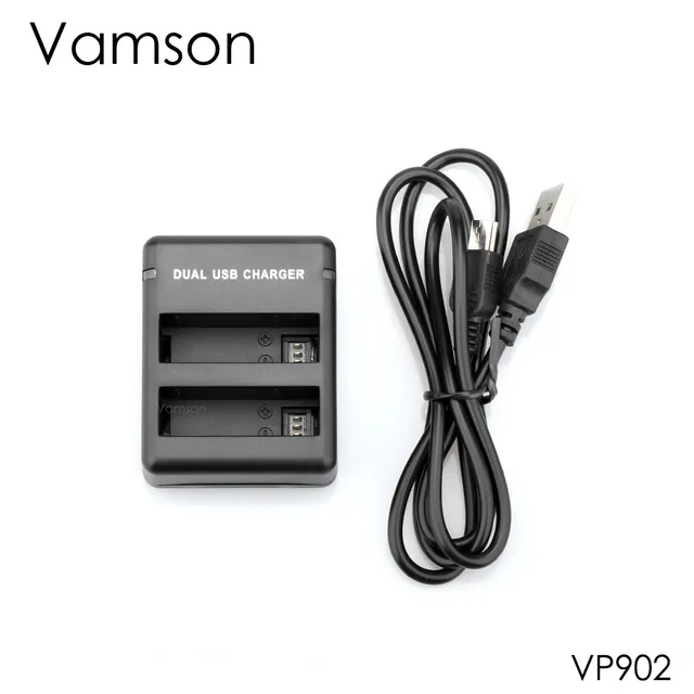 Аксессуары для камеры Vamsonfor GoPro Hero 4 двойное зарядное устройство с USB портом может