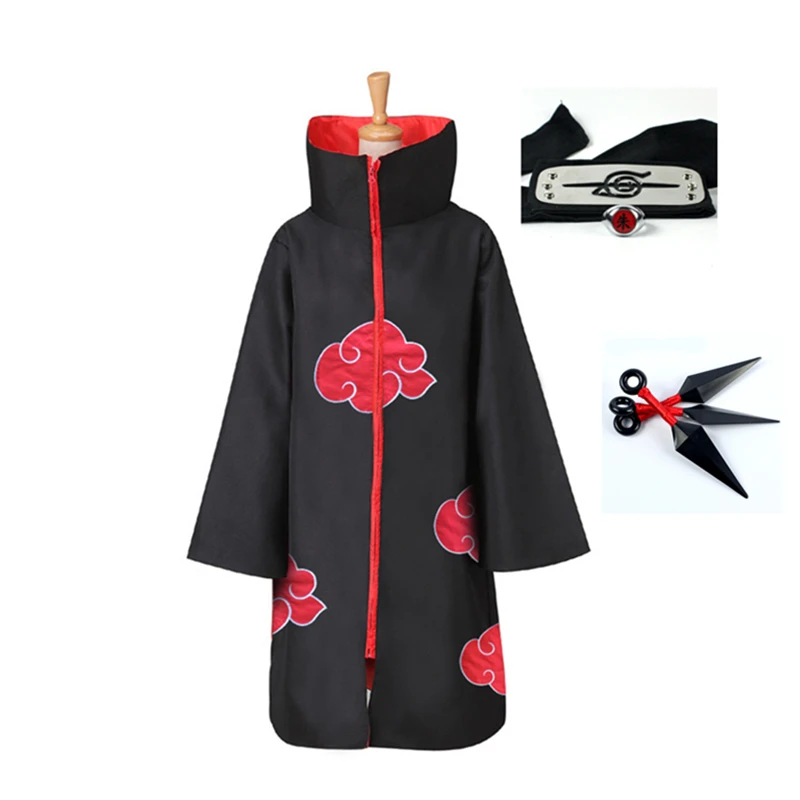 

Classic Anime Naruto cosplay costume Akatsuki Uchiha Itachi Shuriken Forehead Headband Accessories suits cosplay Accessories