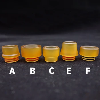 

20pcs/lot ultem 810 drip tip pei material unique design heat resistance mouthpiece for 810 rda rta atomizer