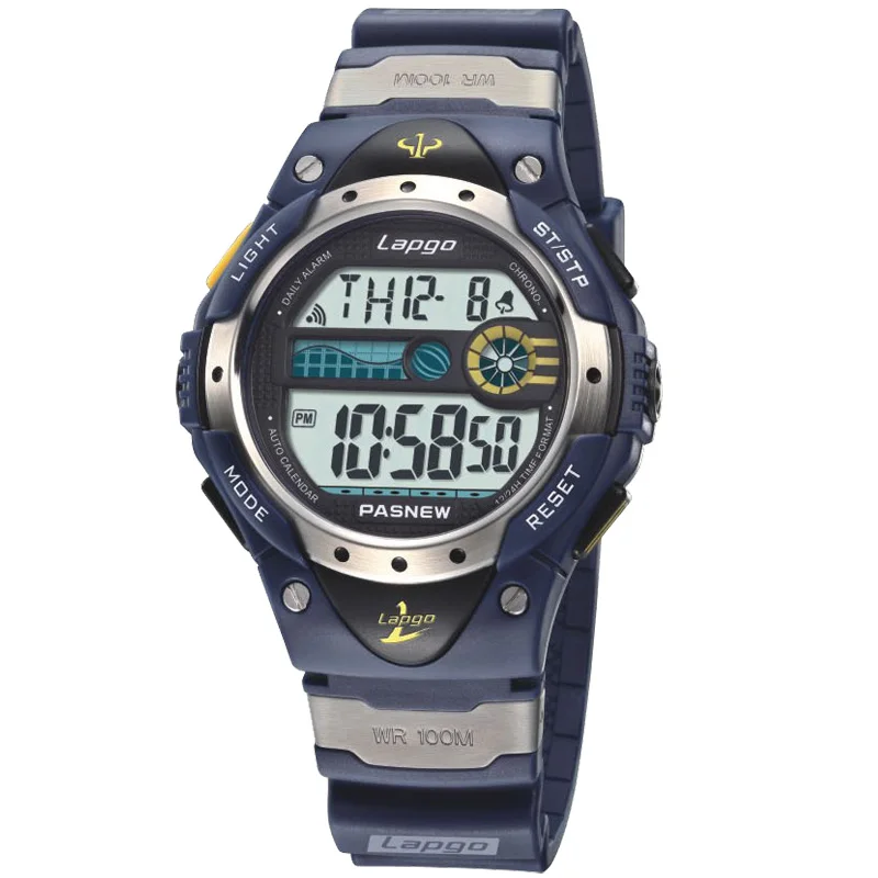 

PASNEW Men Digital Multi-function Sports Wrist Watch Outdoors Alarm clock LED Light 100M Waterproof