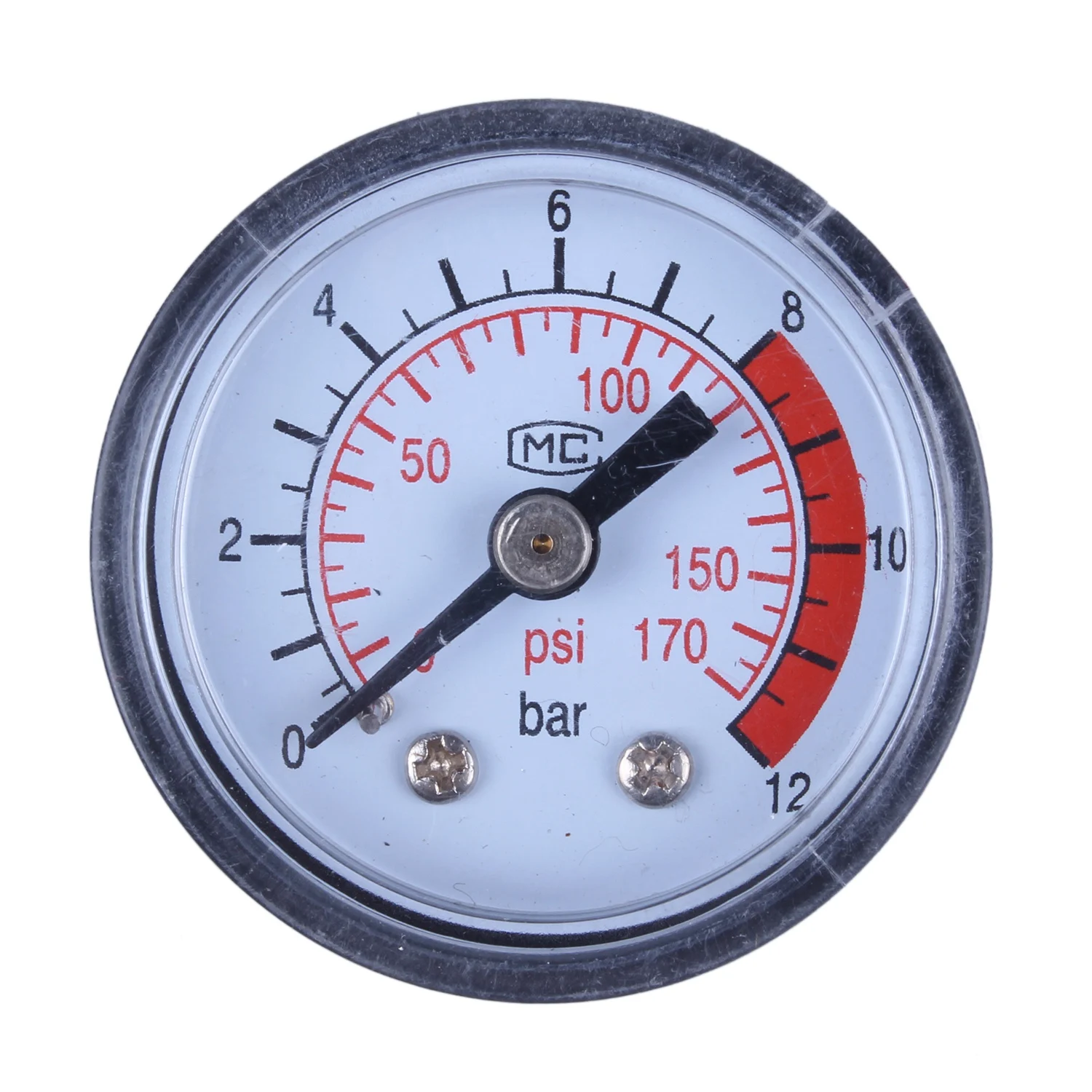 

0-12BAR 0-170PSI 10mm Thread Gas Air Pump Pressure Gauge Compressor Manometer Compressor Barometer Atmospheric Pressure Measure