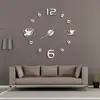 Cafe DIY Large Wall Clock Frameless Giant Wall Clock Modern Design Cafe Coffee Mug Coffee Bean Wall Decor Kitchen Wall Watch ► Photo 1/6