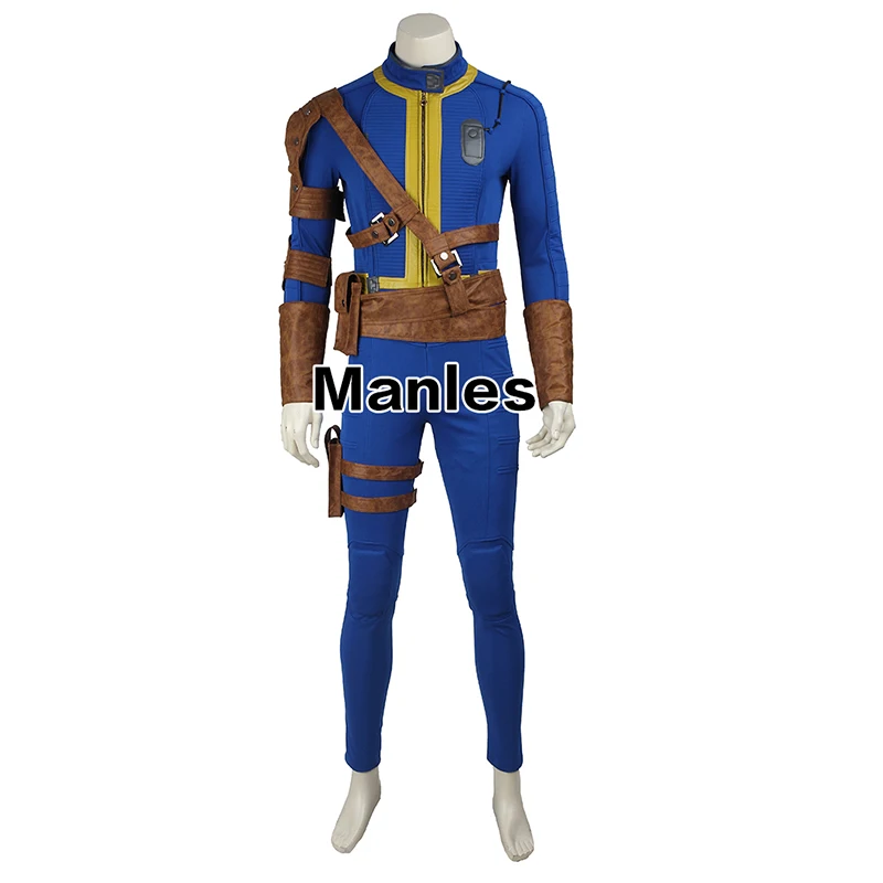 PC Game Fallout 4 Nate Costume Cosplay Adult Men Male Sole Survivor Nate Suit Halloween Costume Game Fallout Superhero Outfit