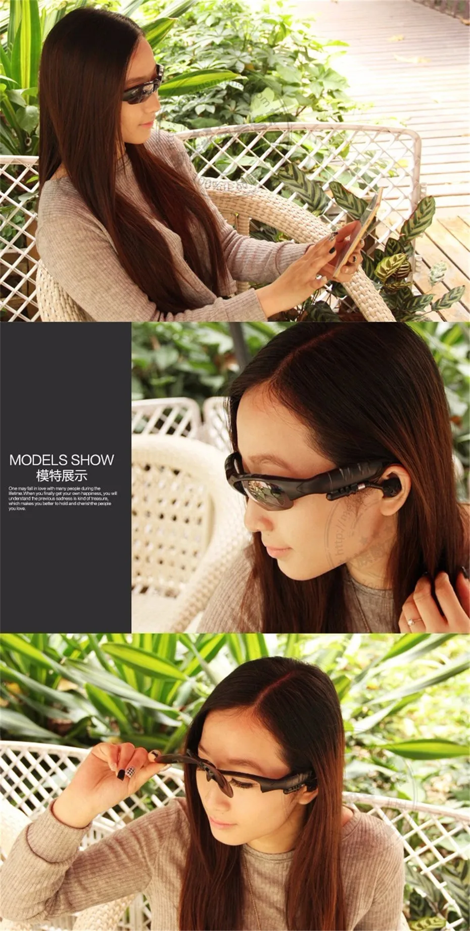 Sunglasses Bluetooth Headset Outdoor Glasses Earbuds Music with Mic Stereo Wireless Headphone for iPhone Samsung xiaomi (13)