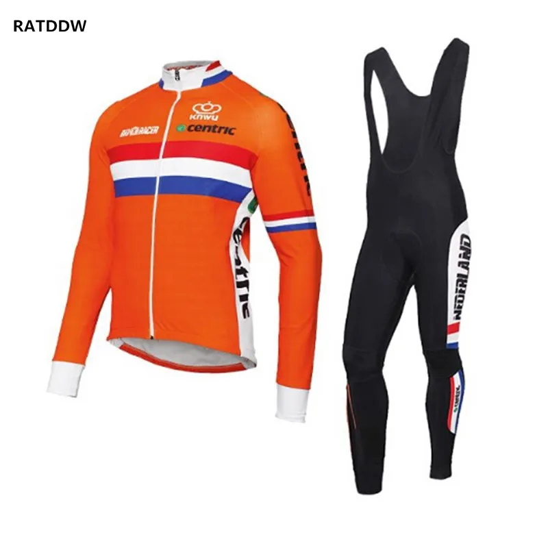 Netherland велосипедная одежда для велоспорта Теплая Флисовая велосипедная трикотажная одежда с длинным рукавом для велоспорта Ropa Maillot