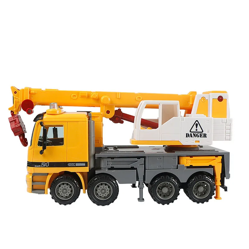 Large Size With Sound Light Children Emulational Toy Truck Engineering Car Sliding Vehicle Lifting machine Retractable Swing Arm