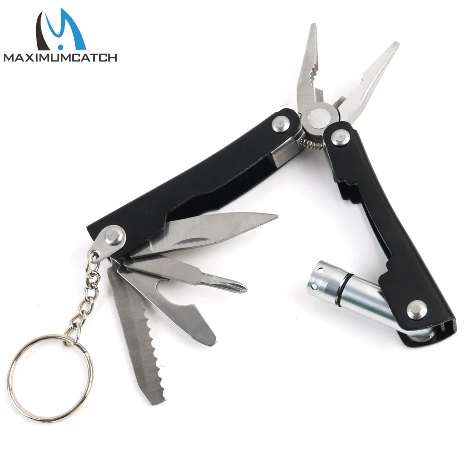 

Maximumcatch Pocket Size LED Flashlight Knife Camping Multi Tool Fishing
