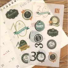 6 pcs/pack Retro memorial student Stickers Set Decorative Stationery Stickers Scrapbooking DIY Diary Album Stick Label 6 pcs pack happy unicorn stickers decorative stationery craft stickers scrapbooking diy stick label
