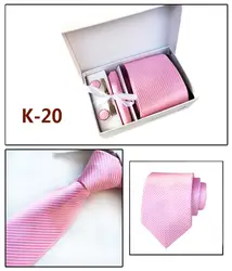 XINCAI 2018 галстуки с принтом для Для мужчин Новый конструктор социальный Mariage Бизнес вечерние мужские галстуки платок и комплекты запонок