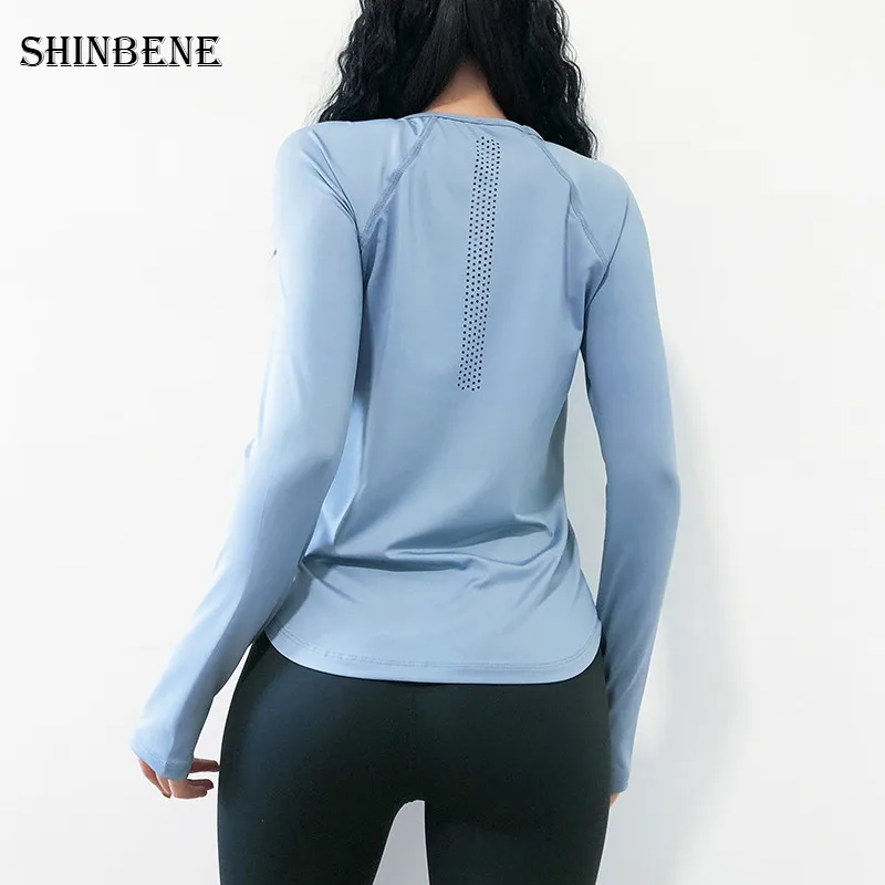 Colorvalue Loose Fit Running Sport Long Sleeve Shirts Women Breathable