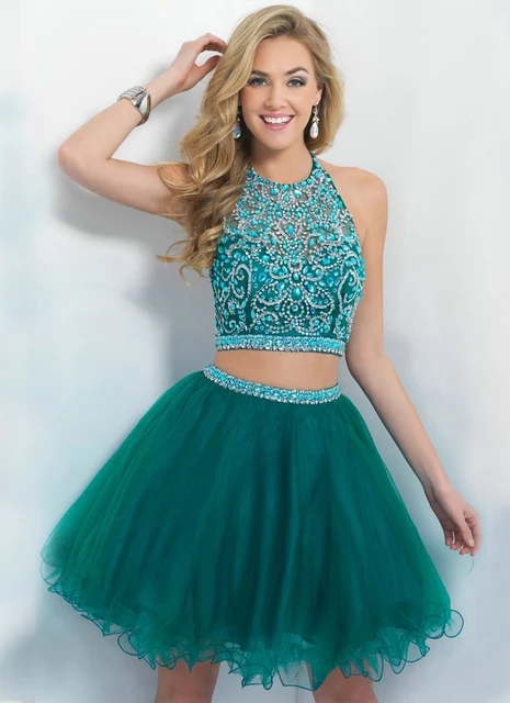 Green Short Graduation Dresses