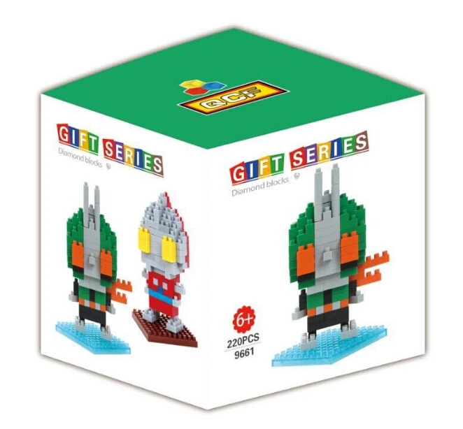 Wholesale QCF Ultraman Micro Blocks Cartoon Mini Educational Toys Small Bricks DIY Building Children Gift Kids | Игрушки и хобби