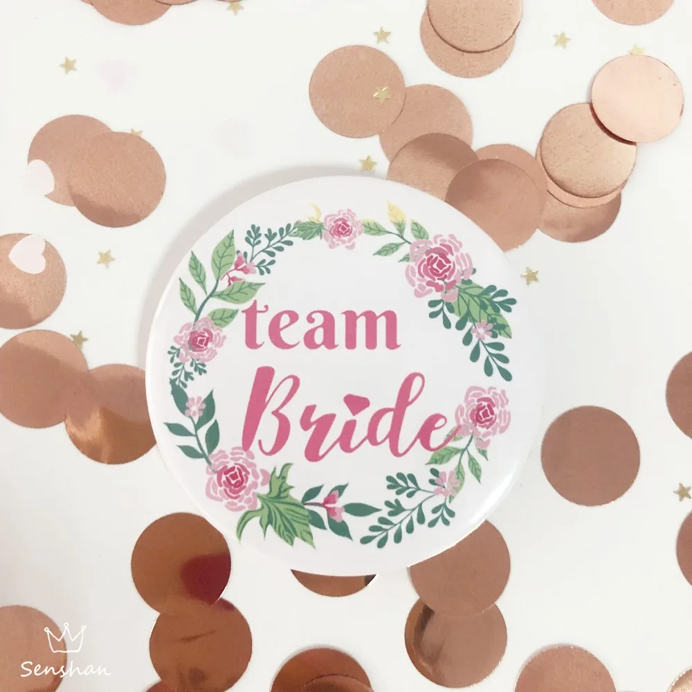 Wedding Supplies Wedding Party Hen Wreath Team Bride To Be Badge Bride Garland Badge Wedding Party Decoration Bride Badge qq079 (9)