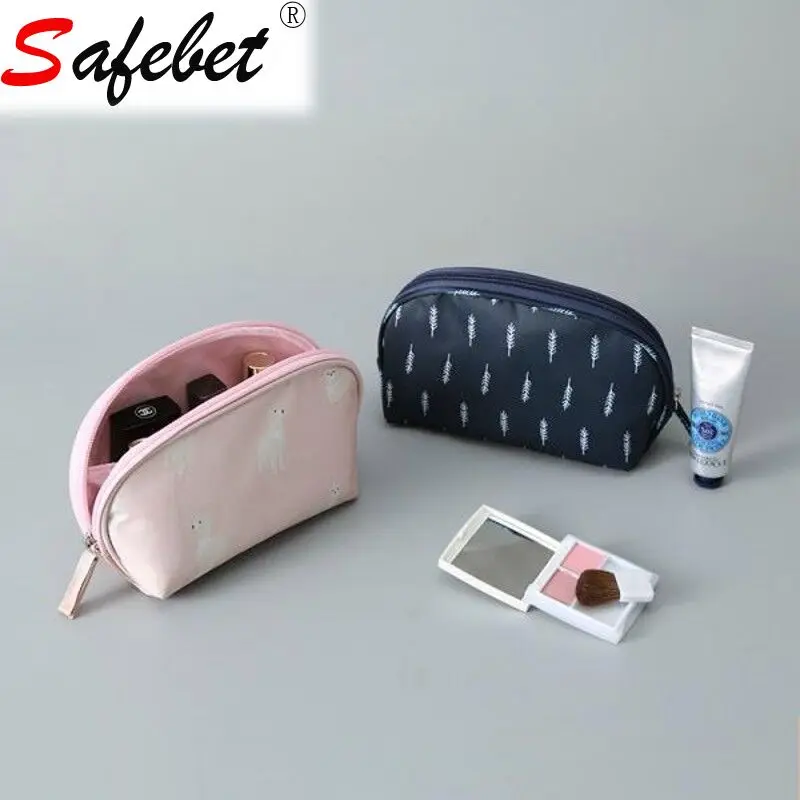 SAFEBET Travel Small Women Cute Cosmetic Bag Portable Make Up Toiletry Pouch Storage Organizer ...