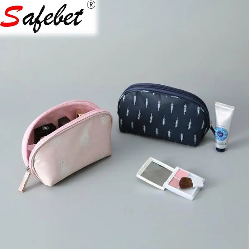 SAFEBET Travel Small Women Cute Cosmetic Bag Portable Make Up Toiletry
