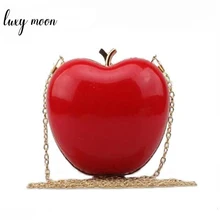 Горячая Распродажа, Новое поступление, сумка в форме фруктов, милая забавная Женская вечерняя сумка для вечеринки, свадебные клатчи, кошельки, сумка на плечо с цепочкой, цветная