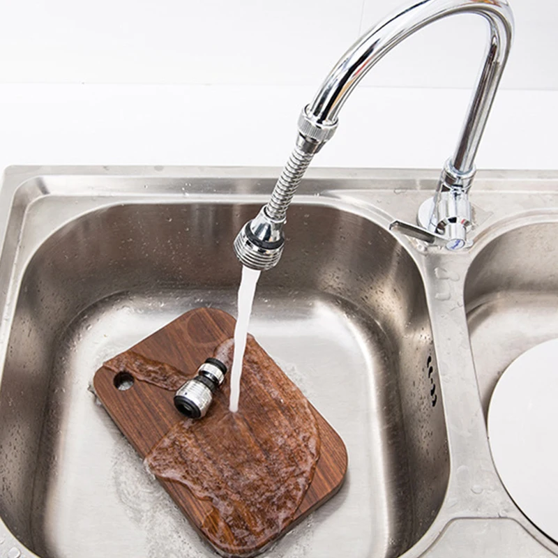 Stainless steel Rotatable Bathroom Kitchen Accessories Water Saver water Tap Filter faucet extender Booster for home and kitche@