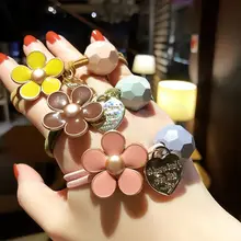 1 шт волосы чипов простые волосы кольцо Симпатичные Веревка в цветочек женская маленькая свежая личность резинкой волос веревки ювелирные изделия на волосы G0502