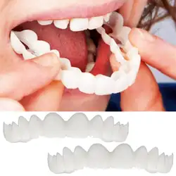 2 шт. временные улыбка свободный крой Flex косметические зубы протезов зубов Топ косметический, 5U0705