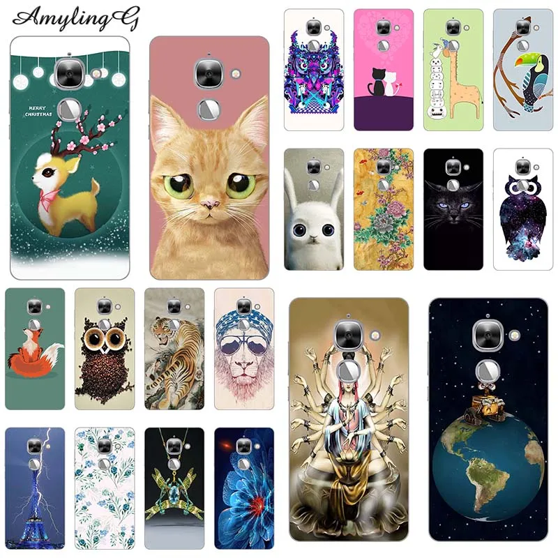

Design Print Phone Cases For LeTV LeEco Le Max 2 X820 Le Max2 5.7" Case Cartoon Cover Soft Silicone TPU Fundas Para Style Owl HD