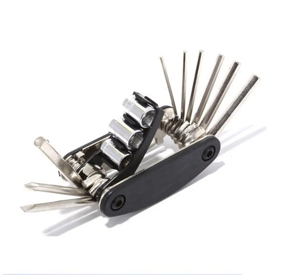 16 in 1 utility wrench for bike repair multi tool riding EDC socket