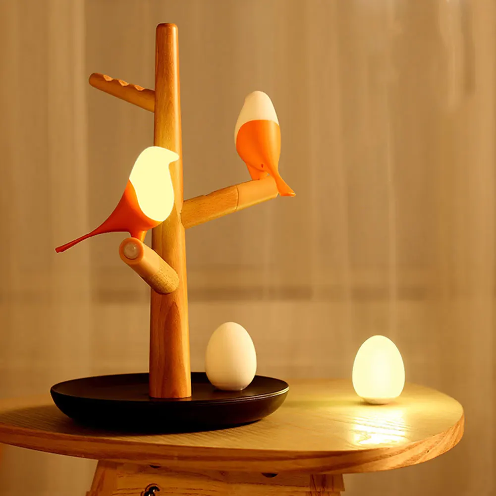 

USB Charging LED Table Lamp Tree Branch 3200K Infrared Sensor Night Light No Flickering for Home ALI88