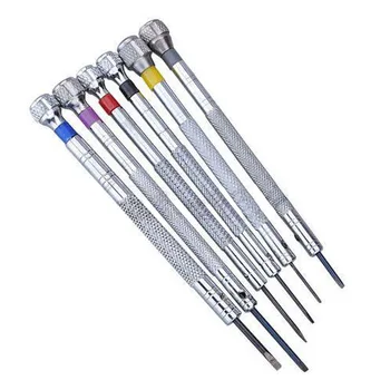

YCYS-6Pcs 0.8-1.8mm Flat Blade Slotted Screwdriver Watch Mobile Laptop Repair Tools
