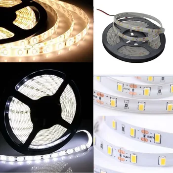 

12V 5M SMD 5630 300LED Waterproof Flexible Warm Cool White Fairy Strip Light Waterproof Warm /Cool White double faced adhesive