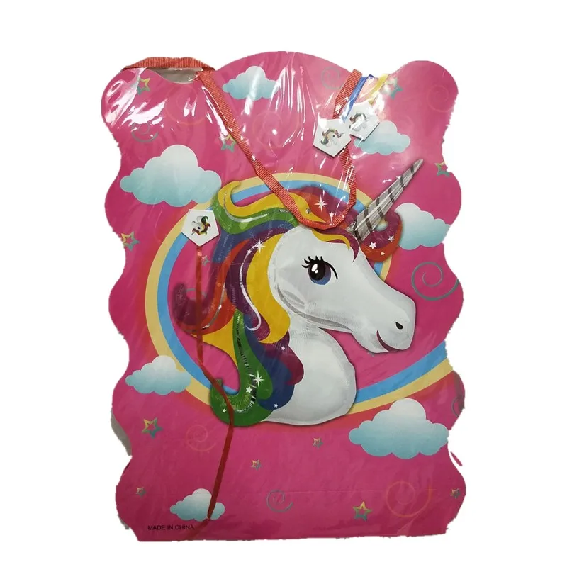 

1set Unicorn Paper Folding Pinata Kids Girls Boys Birthday Party Supplier Happy Birthday Decoration Party Game Toy