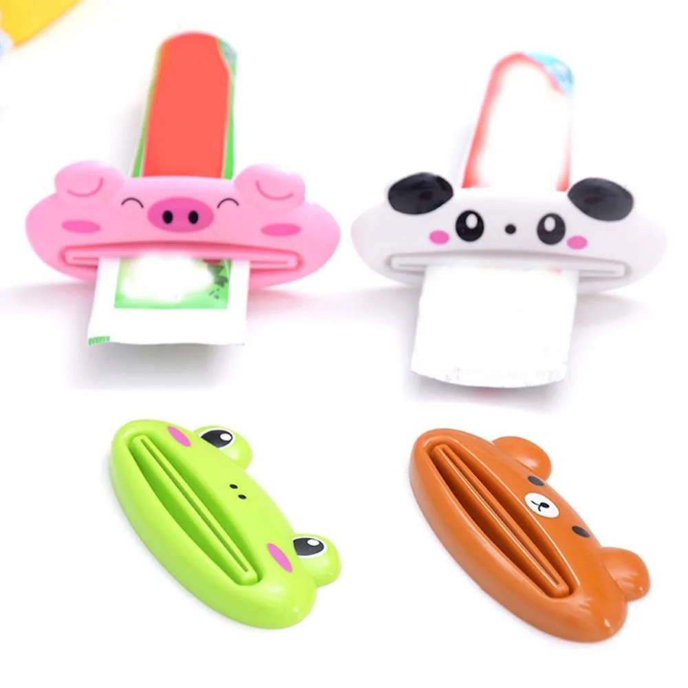 

1pcs Cute Animal multifunction squeezer / toothpaste squeezer Home Commodity Bathroom Tube Cartoon Toothpaste Dispenser