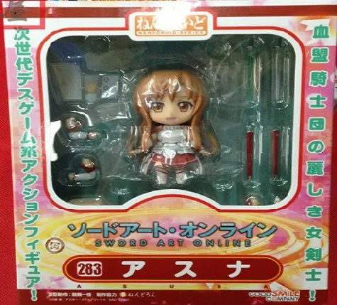 Аниме Sword Art Online Nendoroid 283 Yuuki Asuna BJD милые ПВХ Фигурки игрушки