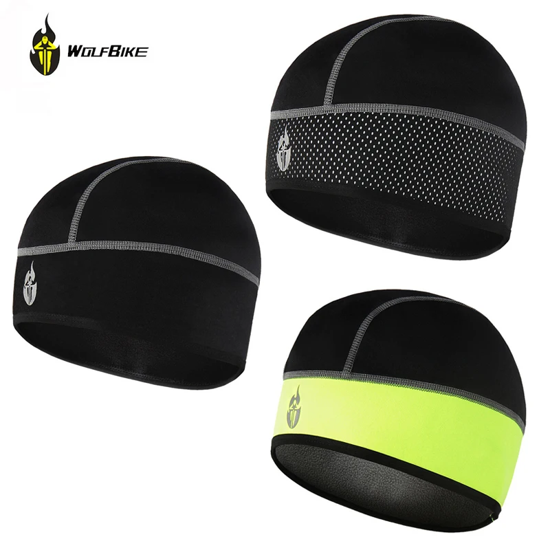 WOLBIKE Outdoor Sports Bike Fleece Hats For Men Winter Sport Cycling