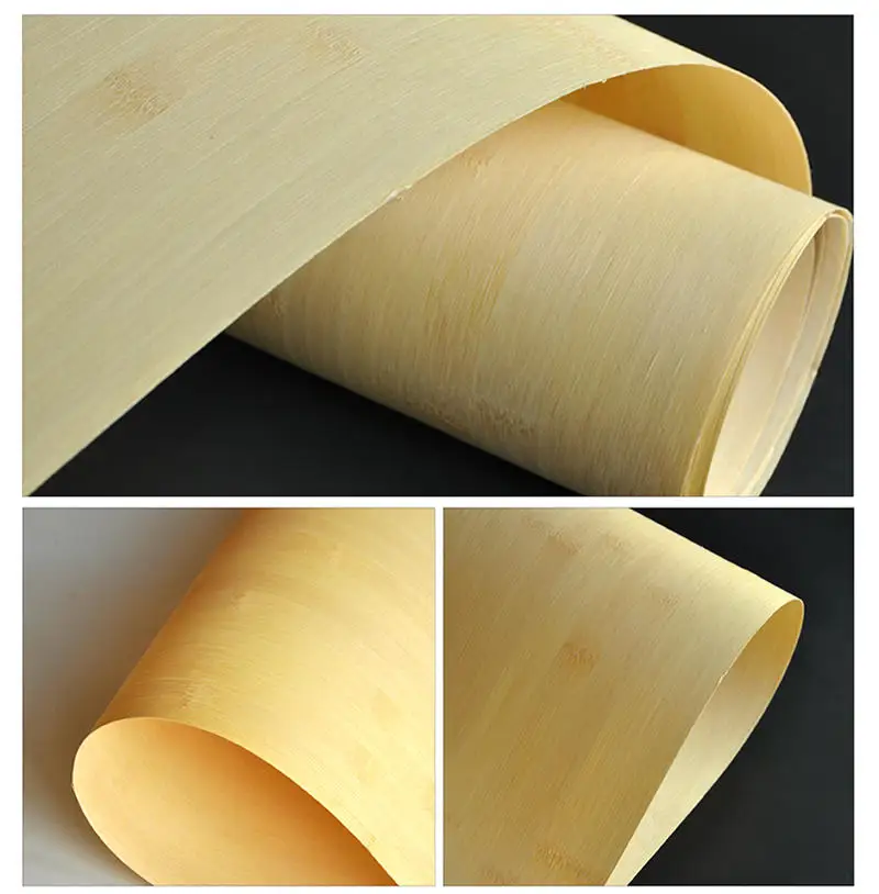 Натуральный горизонтальный бамбуковый шпон для шкафа