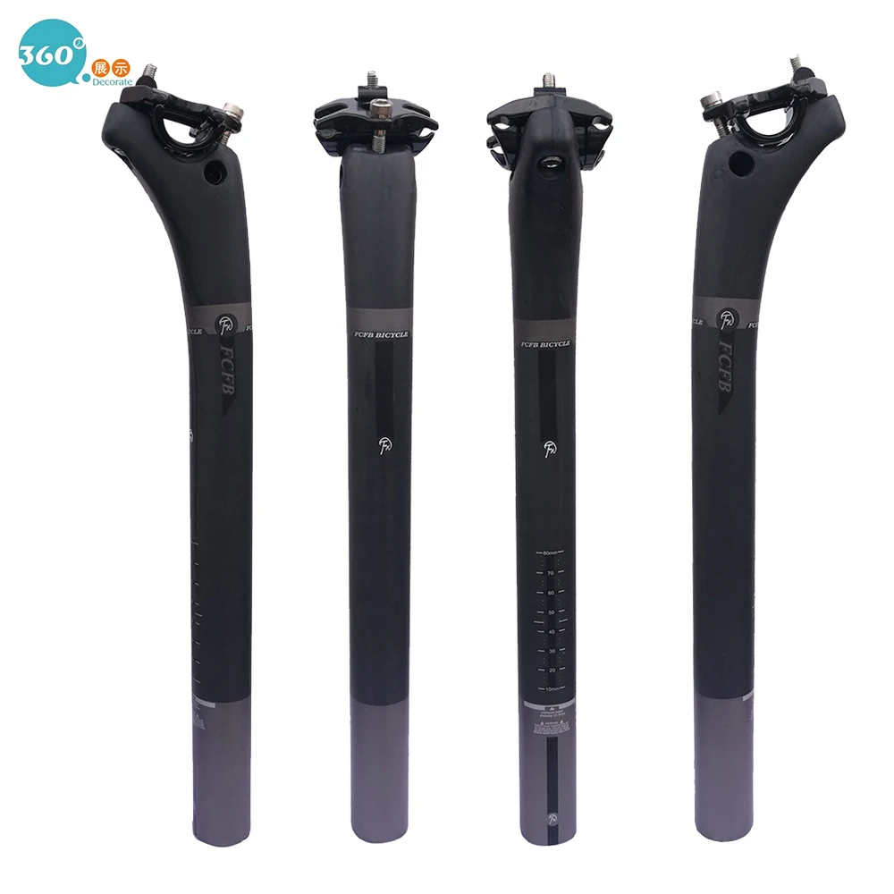 Fcfb Fw Mountain Road Bike Full Carbon Fiber Aluminum Head Double Nail Seatpost / Seatpost 3k