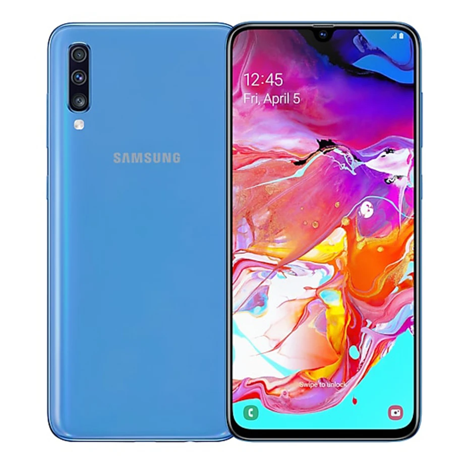 Samsung Galaxy A70 A7050 смартфон с 5 дюймовым дисплеем восьмиядерным процессором Snapdragon 6 7
