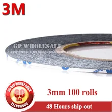 100x 3 мм* 50 м 3 м черный 9448 двусторонняя клейкая лента липкая для мобильного телефона lcd/сенсорный экран/сенсорная панель Ремонт#10