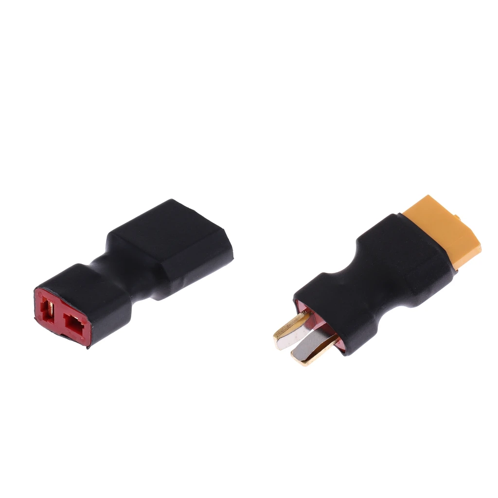 No Wires Connector - XT60 to T-Plug Adapter Deans Style for RC Cars & Boats