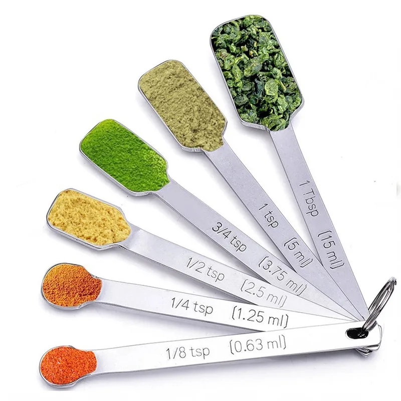 Single 1 Tbsp Narrow Stainless Steel Measuring Spoon for Thin