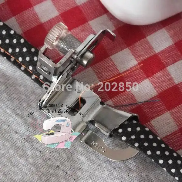 

Domestic Sewing Machine Hemmer Presser Foot,Size 3/8",Compatible With Sewing Machines of Singer,Janome,Juki,Brother,Feiyue...