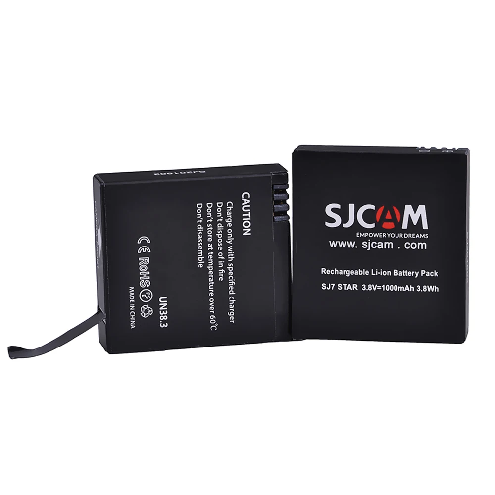 Батарея Tectra SJCAM SJ7 Star 3 шт. со светодиодной подсветкой слота USB зарядное устройство