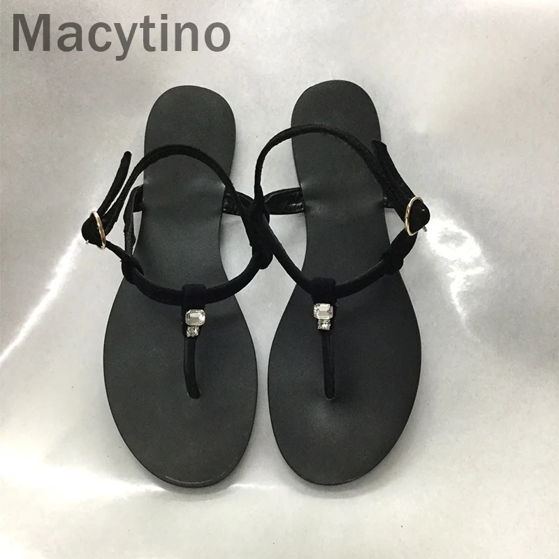 

Summer Women Shoes Flat Heels Sandals Fashion Female Comfortable Sweet Black Beach Sandals