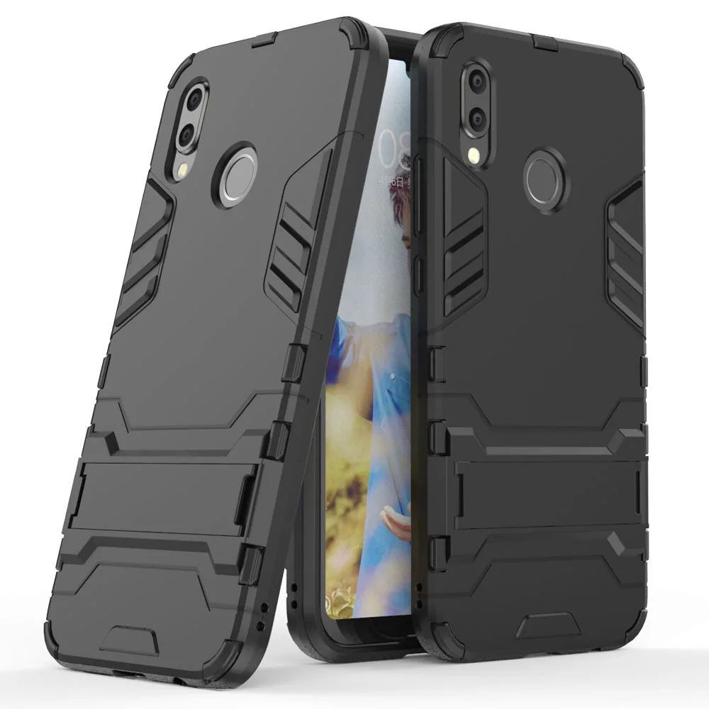 Case For Huawei p20 lite Dual Layer Hybrid Armor Case With Kickstand Shockproof Impact